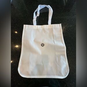 Lululemon Large White Reusable Tote Bag Size 14”x16”